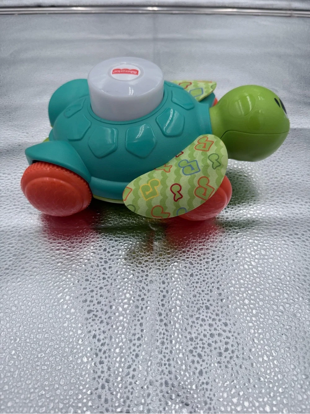 Fisher-Price Teal & Green Turtle ABC 123 Learning Push Toy